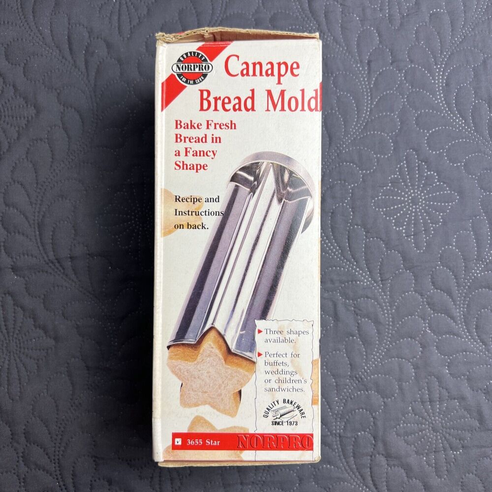 NorPro “Star” #3655 Canape Bread Mold, Shower, 4th of July, fun Tea Party Used